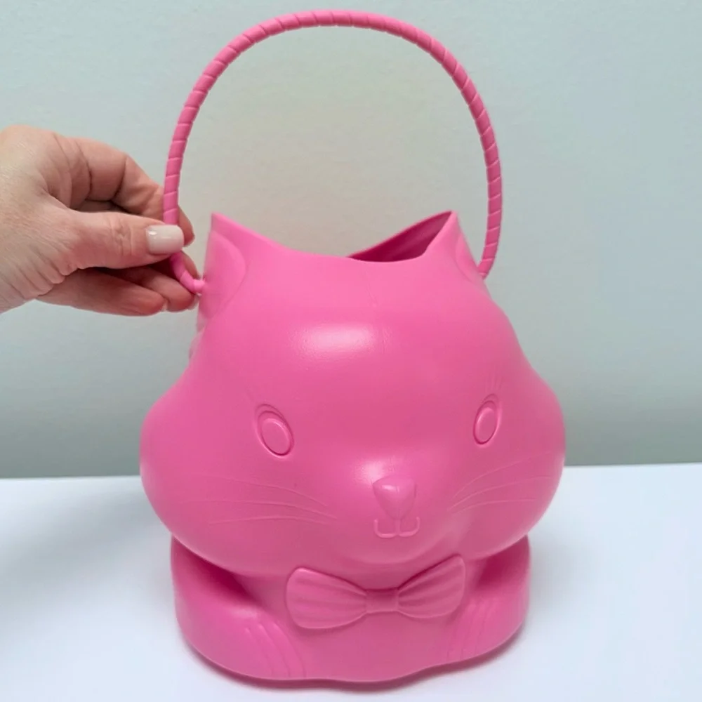 New! Vintage Retro Easter Bunny Basket in Pink by Target Spritz Spring 2026